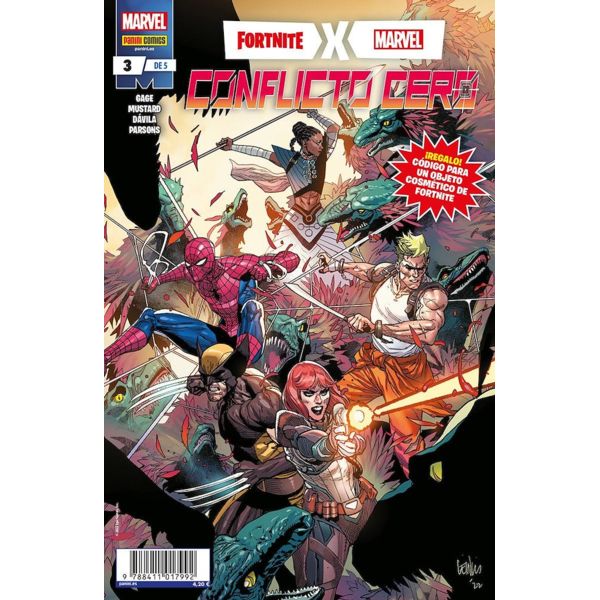 Fortnite X Marvel Conflicto Cero #03 Comic Oficial Panini Comics (Spanish)