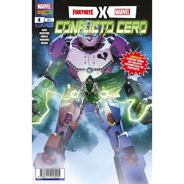 Fortnite X Marvel Conflicto Cero #04 Comic Oficial Panini Comics (Spanish)