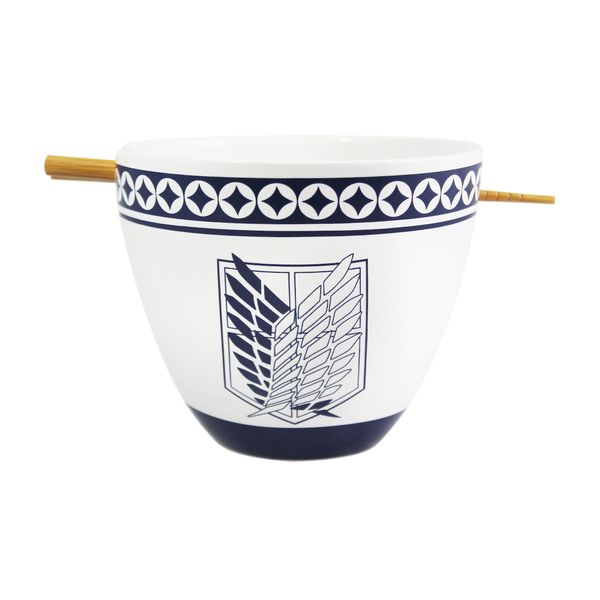 Bol Ramen con Palillos Emblema Legion de Reconocimiento Ataque a los Titanes