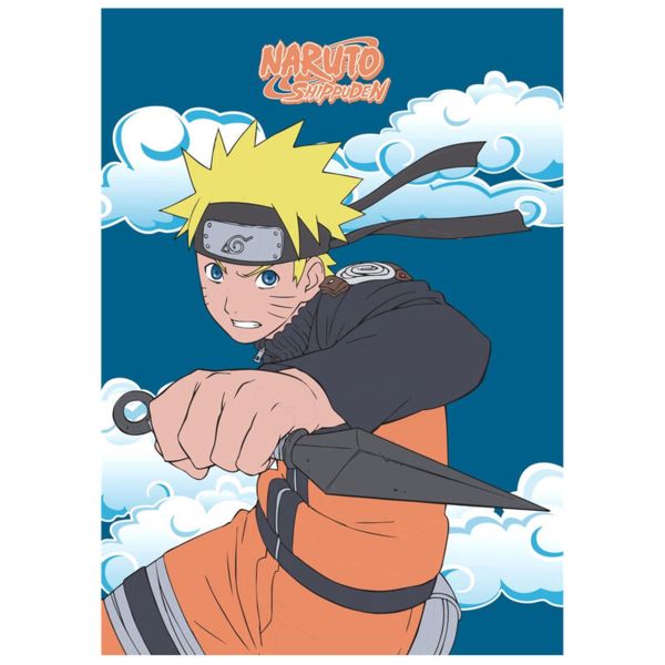 Manta Polar Naruto Uzumaki Naruto Shippuden 100 x 140 cms