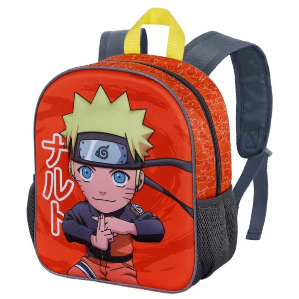 Mochila Infantil 3D Naranja Naruto Uzumaki Naruto Shippuden
