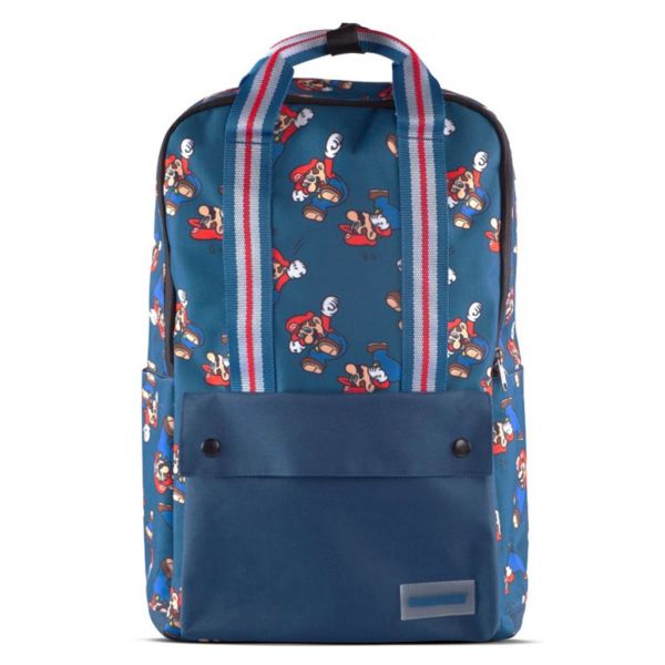 Mochila Super Mario Nintendo Azul
