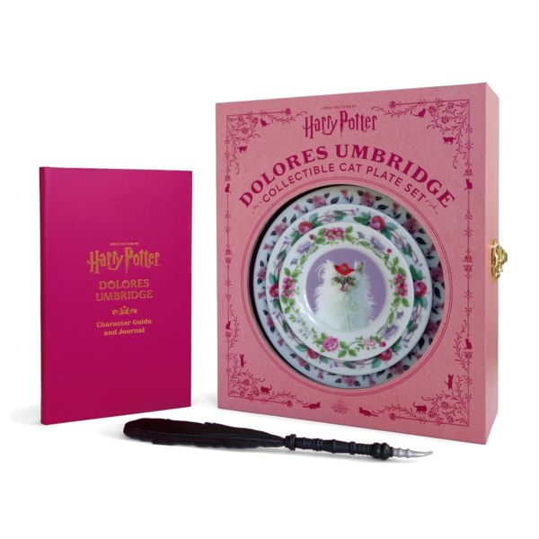 Set 3 Platos Libreta y Boligrafo Dolores Umbridge Harry Potter