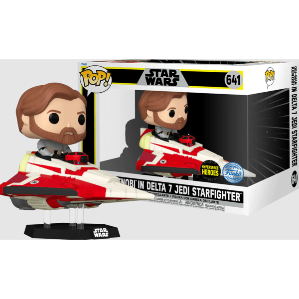 Funko Obi-Wan Kenobi y Delta 7 Starfighter Star Wars POP! Rides Super Deluxe 641