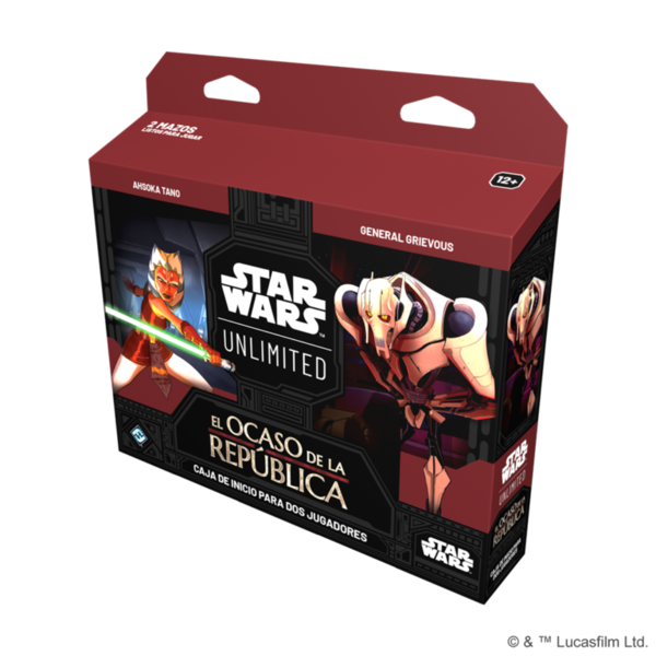 Caja de inicio 2 jugadores El Ocaso de la República Star Wars Unlimited (Español)