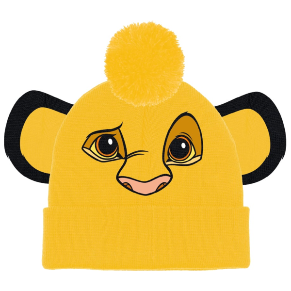 Gorro Beanie Infantil Amarillo Simba El Rey Leon Disney