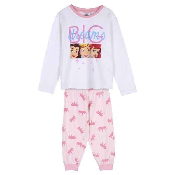 Pijama Largo Infantil Jersey Y Pantalon Princesas Big Dreams Disney
