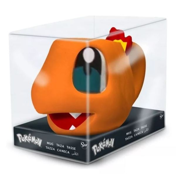 Taza 3D Charmander Cara Pokemon 414 ml