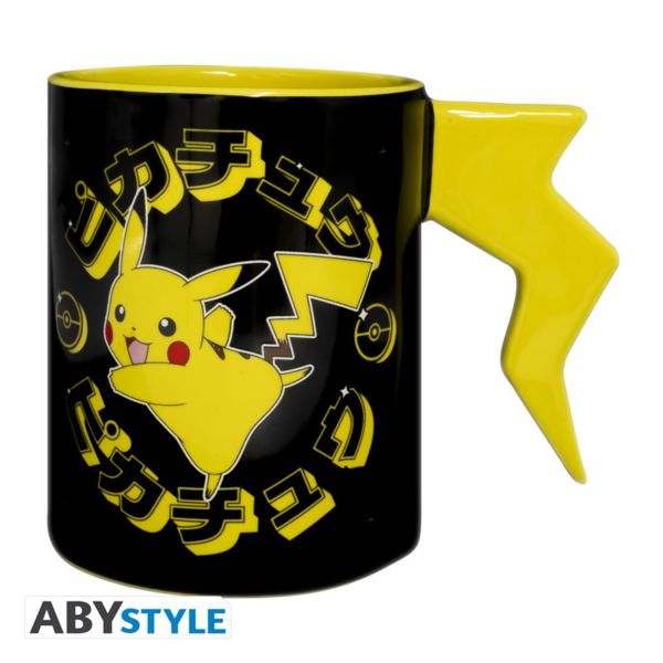 Taza 3D Pikachu Ataque Relampago Pokemon 460 ml