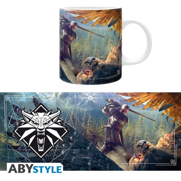 Taza Geralt vs Grifo The Witcher Wild Hunt 320 ml