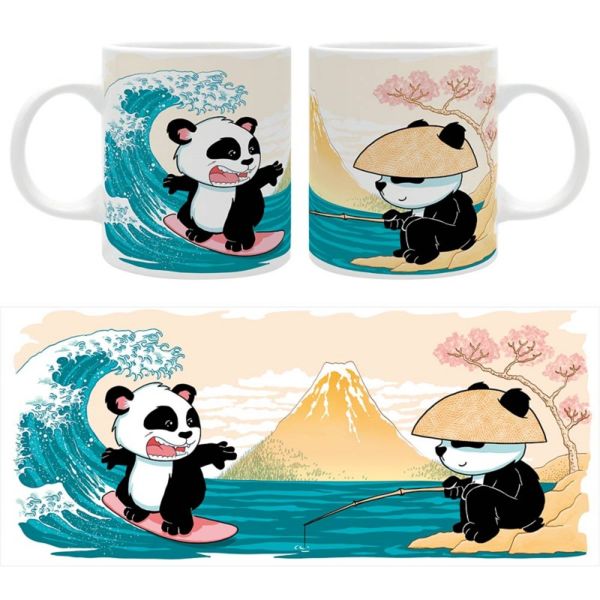 Surfing Panda Mug Asian Art Collection 320 ml