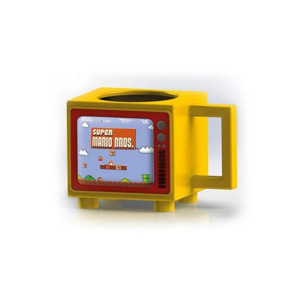 Taza Termica TV Retro Nivel Super Mario Nintendo 500 ml