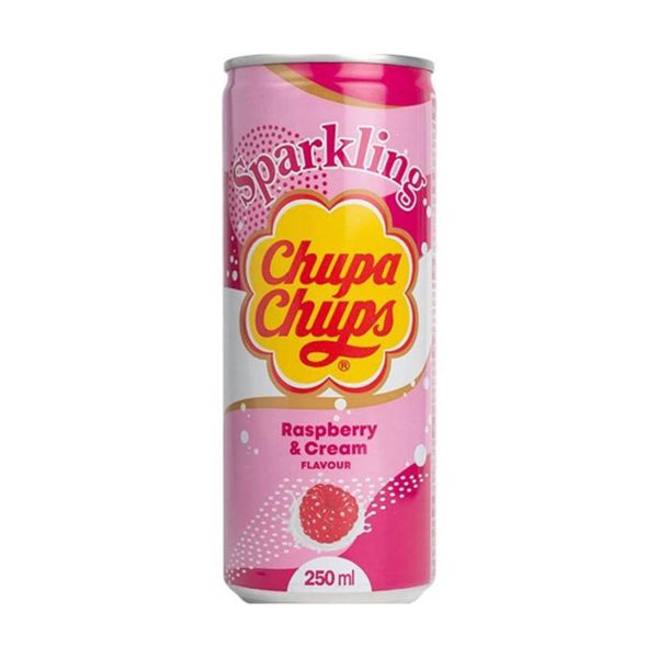 Chupa Chups Sparkling Soda Raspberry and Cream 250 ml