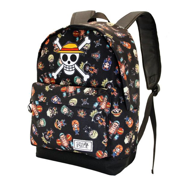 Mochila Calavera y Personajes Chibi One Piece