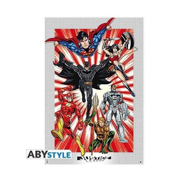 Poster  Liga de la Justicia DC Comics 91.5 x 61 cms