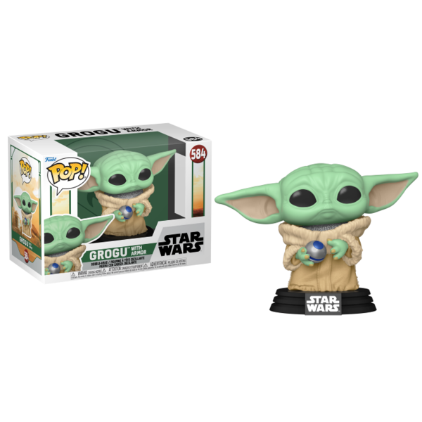 Grogu with Beskar Armor Star Wars: The Book of Boba Fett POP! 584