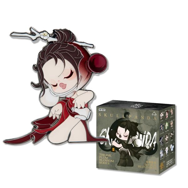 Pin Aleatorio SKULLPANDA The Ink Plum Blossom Series Pop Mart