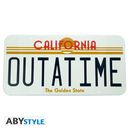 Placa Metalica Matricula Outatime Regreso Al Futuro