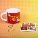 Back to the Future Mug, Keychain and Coaster Set