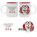 Lucky Cat Mug Asian Art Collection 320 ml