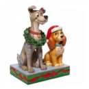 Figura Reina y Golfo Navidad La Dama y el Vagabundo Jim Shore Disney Traditions
