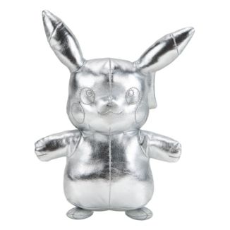 Silver Pikachu Select Version Plush Pokemon 25th Anniversary 30 cms