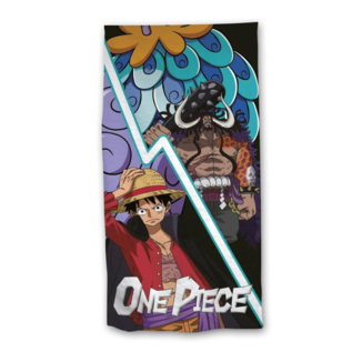 Toalla Monkey D. Luffy & Kaido One Piece 140 x 70 cms
