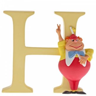 Figura Tweedle Dee Letra H Alicia en el Pais de las Maravillas Disney Enchanting Collection