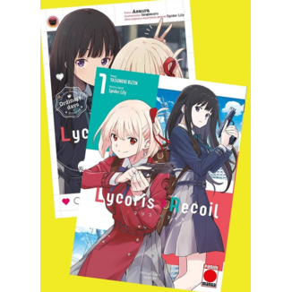 Manga Lycoris Recoil #01 Edición Especial + Novela Lycoris Recoil: Ordinary Days + Acrílico