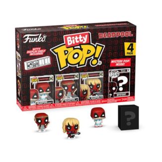 Funko Bitty Pop Deadpool Noche de Pijamas Marvel Cómics 4 Pack