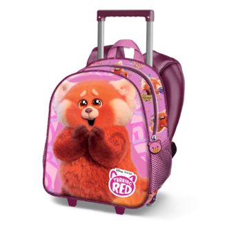 Mochila Carro Escolar 3D Rosa Meilin Lee Panda Turning Red Disney Pixar