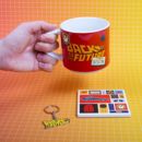Back to the Future Mug, Keychain and Coaster Set