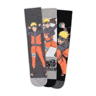 Naruto Uzumaki Naruto Shippuden Socks Pack 3 Size 43-46