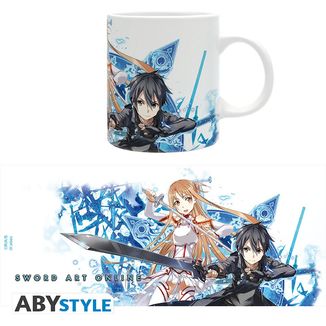 Taza Kirito y Asuna Espadas Sword Art Online 320 ml