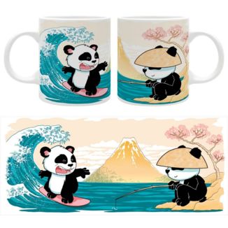 Surfing Panda Mug Asian Art Collection 320 ml