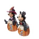 Figura Mickey y Minnie Mouse Halloween Disney Traditions Jim Shore