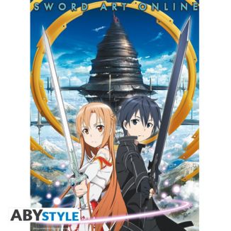 Poster Asuna & Kirito Aincrad Sword Art Online 52 x 38 cms