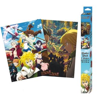 Characters 2 Posters Set The Seven Deadly Sins 52 x 38 cms