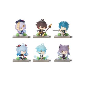 Figuras Genshin Impact Battle Scene Collection Liyue Edition Set
