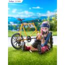 Laid Back Camp F:NEX estatua PVC 1/7 Nadeshiko Kagamihara 13 cm 